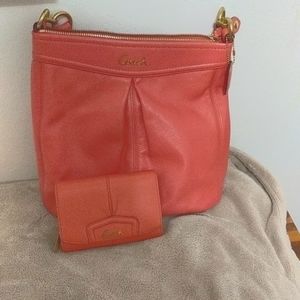 Coach shoulder bag and wallet